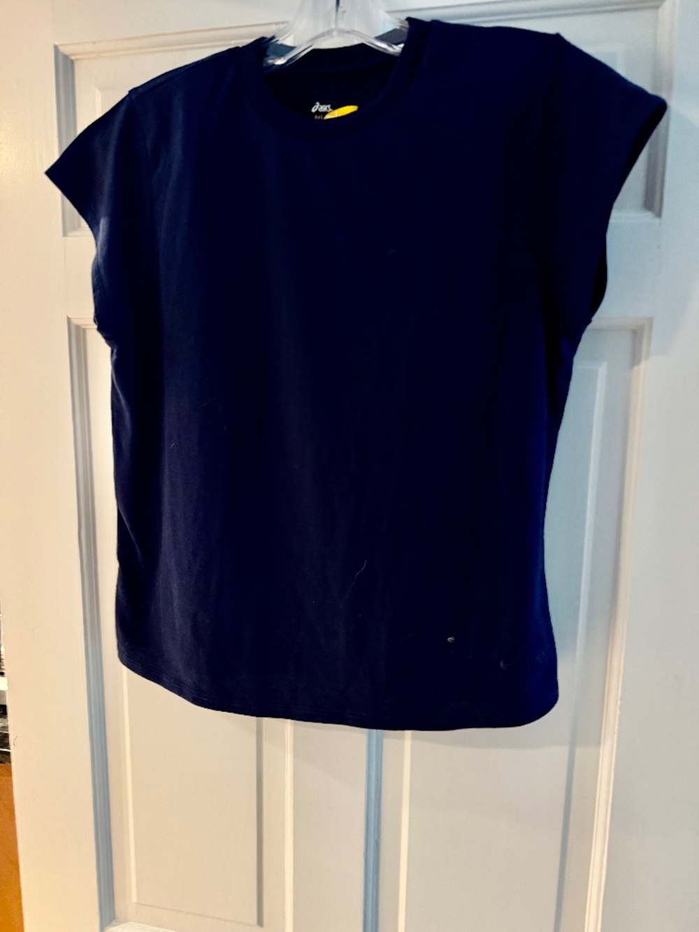 Asics Wms Dri- release Navy blue Short Sleeve T Shirt size Lg